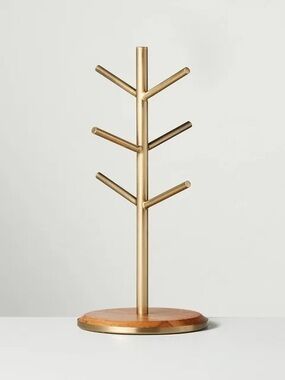 Hearth & Hand with Magnolia Wood & Brass Mug Tree
